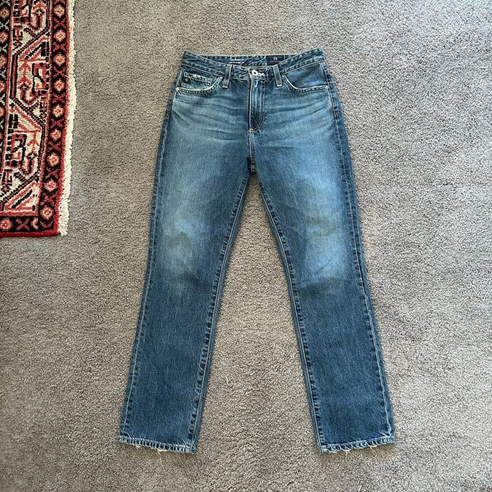 AG The Isabelle High Rise Crop Straight Jeans